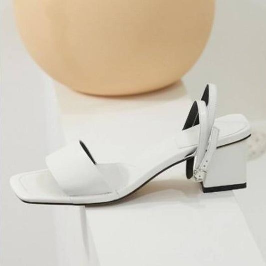 Alba Leather Roman Heels