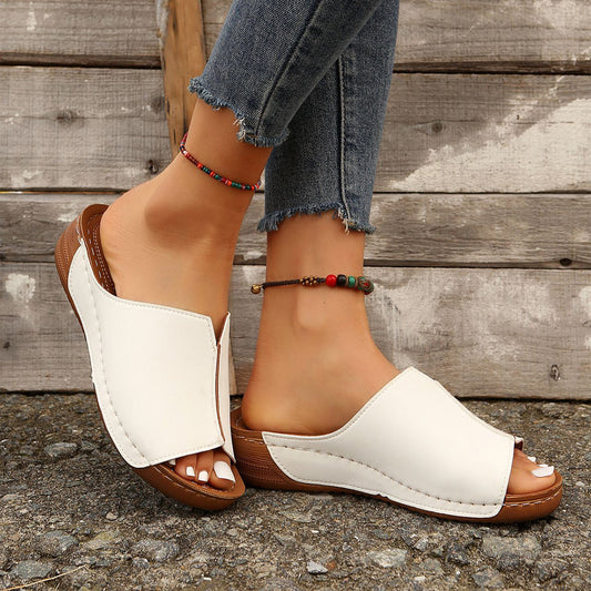 Women's Vista Slip on Wedges - White