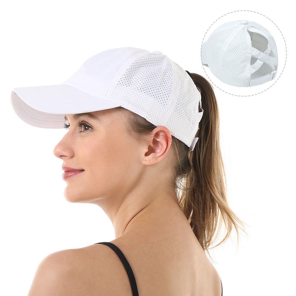 Mia Baseball Hat for Ponytails